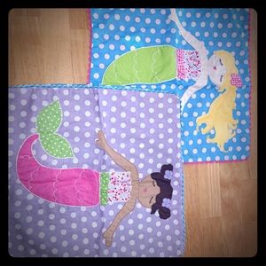 Pottery Barn Kids Mermaid Decorative Pillow Shams